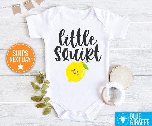 

rompers baby boy clothes little squirt bodysuit lemon hipster onesie girl, Blue