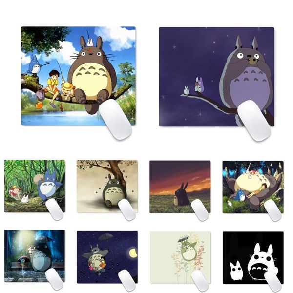 

mouse pads & wrist rests totoro lovely cartoon natural rubber gaming mat desk table protect game office work pad non-slip lapcushion