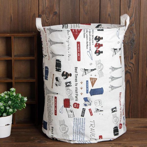 

foldable water proof laundry hamper clothes storage baskets barrel stor bags kids toy organizer basket & organization