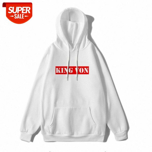 

rap king von men's and women's hooded sweater loose plus size hoodie #bz3p, Black