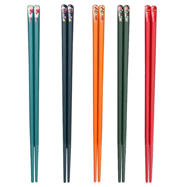 

chopsticks 5 pairs japanese style reusable cusp alloy