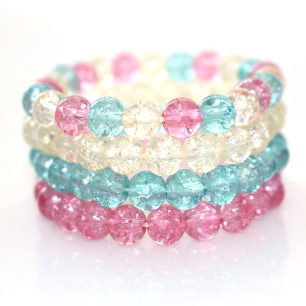 

beaded, strands four-color crystal couple fashion bracelet natural stone bead hand-made, Black