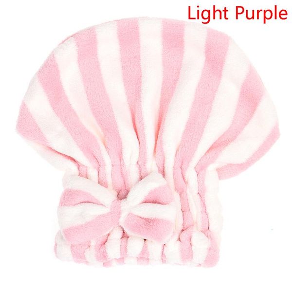 

shower caps bowknot dry hair towel quick-drying cap super absorbent voor vrouwen gestreept patroon about 25*30cm