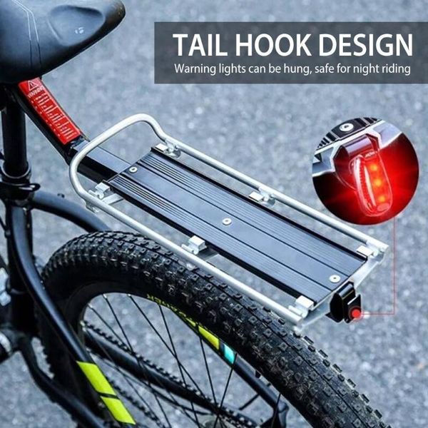 

car & truck racks bike rack bicycle luggage carrier cargo rear reflector shelf cycling seatpost bag holder stand