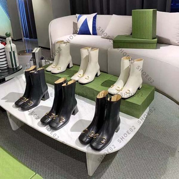 

women knee boots designer high heels ankle boot real leather shoes fashion shoe winter fall eu3541 by shoe02 01, Black