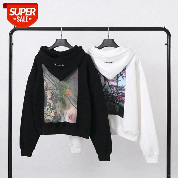 

ear of god fog eentials floral p print hoodie #4b18, Black