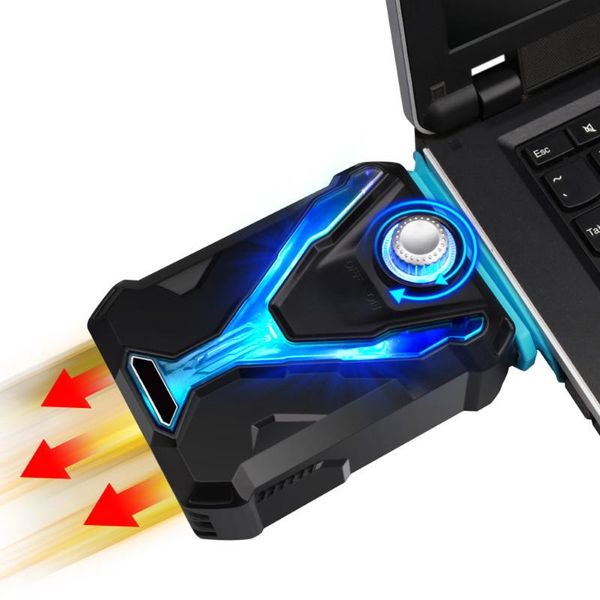 

notebook air-cold radiator cooling side suction fan portable black exhauster cooler for asus lenovo lappads