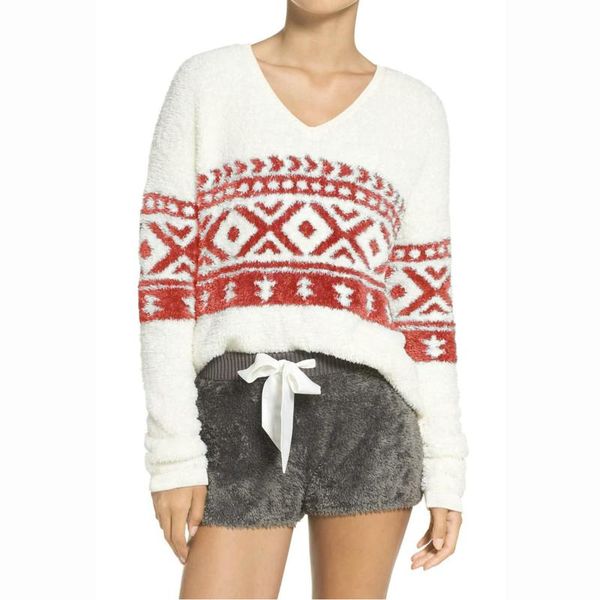 

women's hoodies & sweatshirts christmas womens white red xmas ladies long sleeve patching casual striped party sweatshirt##g, Black