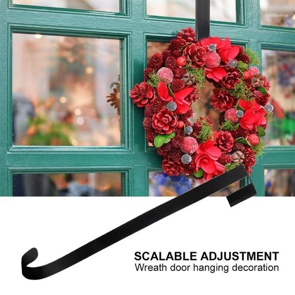 

christmas household adjustable door hanger retractable wreath storage hook1