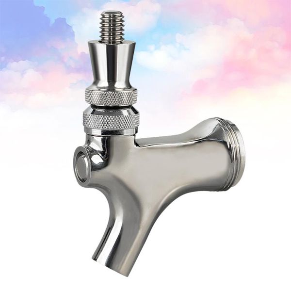 

bathroom sink faucets pot tap brass non-ajustable stainless steel metal useful for store home bar (silver)