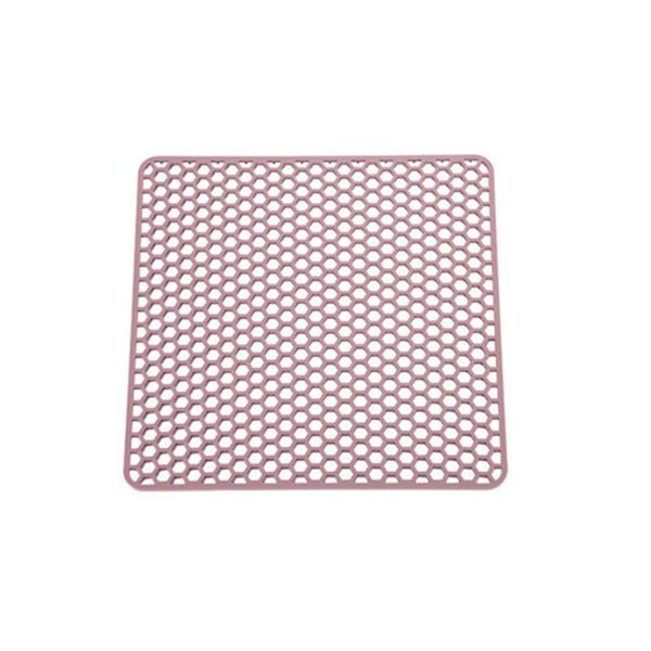 Tappetini tappetini secco antiscivolo placemat placemat morbido silicone resistente al calore resistente al calore arrotolabile isolato lavello per lamiera mat fodera a nido d'ape Design stoviglie