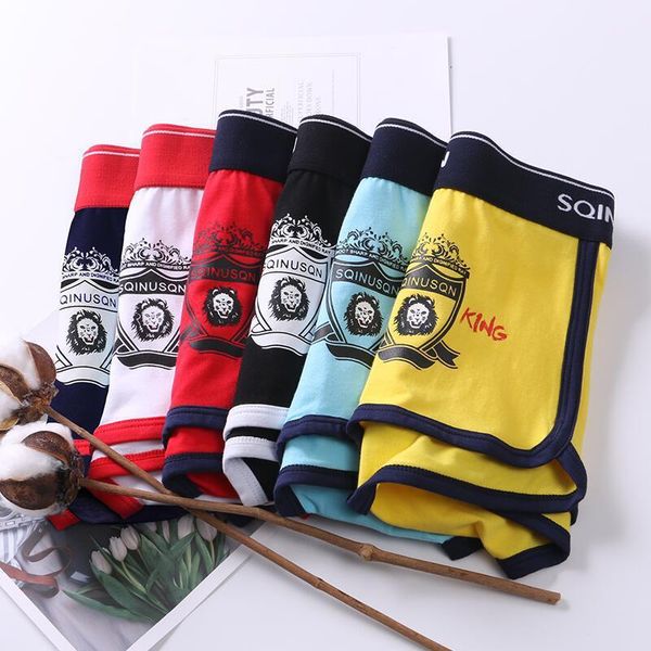 

personalized men's underwear, close fitting four legged pants, cartoon pattern, korean fashion boys' lovely flat pants, Black;white