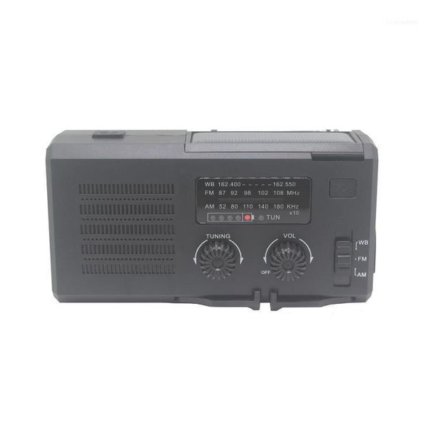 

portable hand crank radio multifunctional outdoor emergency speaker with led light sos am fm give mobile phone charge11