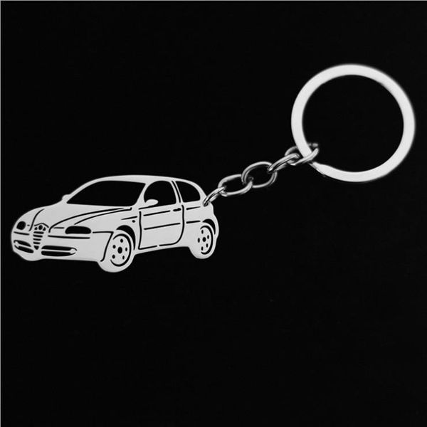 

keychains compact car keychain stainless steel silver keyring for gift