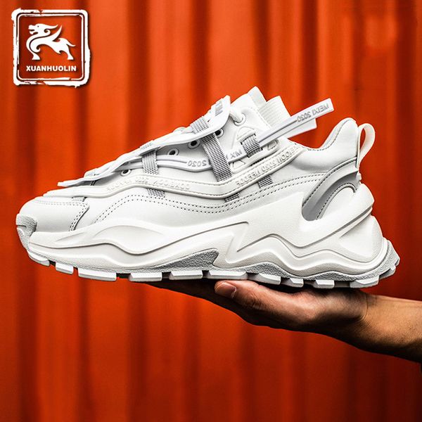 

ns201122 autumn thick soled shoes sports men's korean fashion daddy spring casual, Black;white