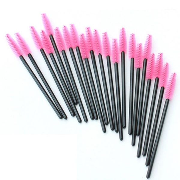

eyelash eye lash makeup brush mini mascara wands applicator disposable extension tool black blue yellow pink1