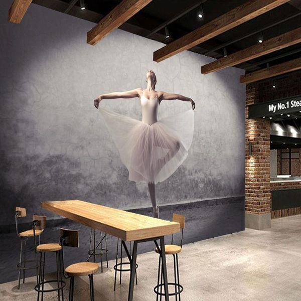 

wallpapers 3d stereoscopic wallpaper vintage po wall mural living room coffee shop ballet dance decor murals