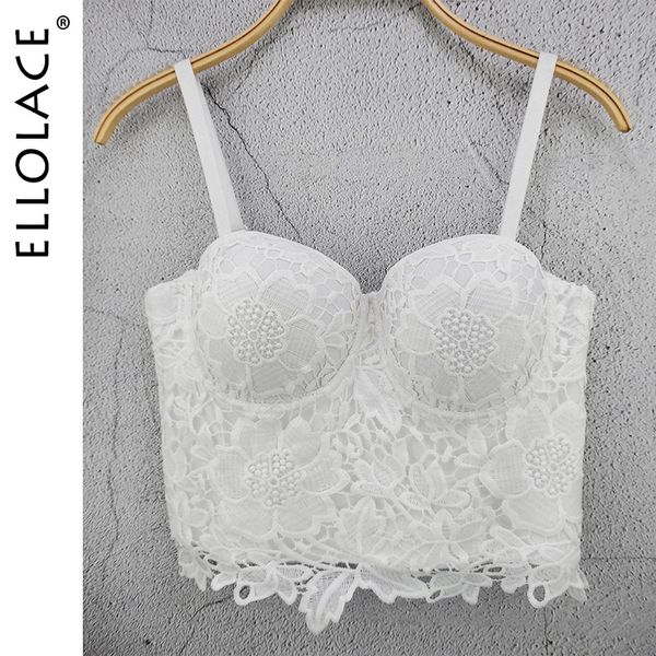 

womens corset lingerie bustier floral bra lace corset underbust corset patry bustier to wear out, Black;white