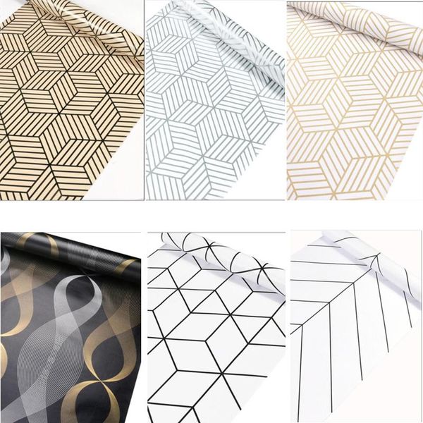 

wallpapers home paper removable peel and stick wallpaper self adhesive hexagon contact film for living room bedroom wall decor