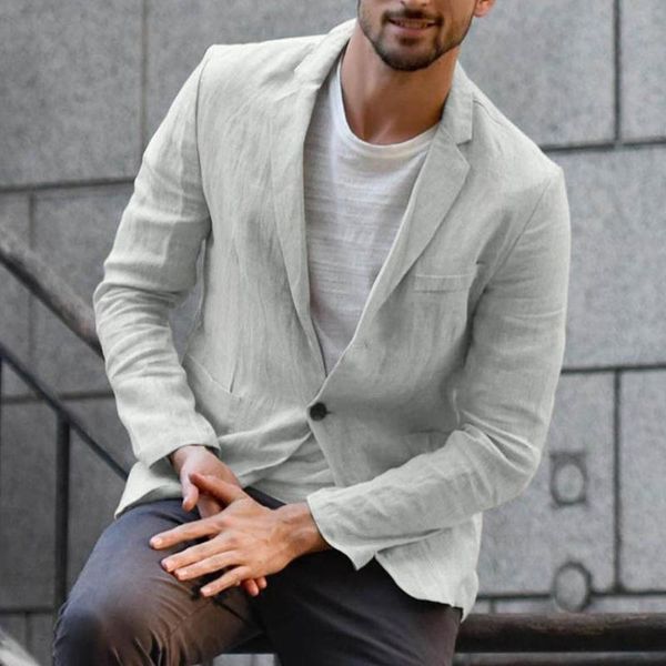

men's jackets autumn vintage pocket buttons mens solid casual turn-down collar blazer coats men 2021 winter fashion slim fit outerwear, Black;brown