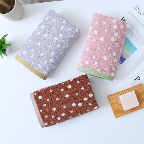 

towel [1 pcs] style face men and women pure color super absorbent soft cotton honeycomb satin file nordic supermarket