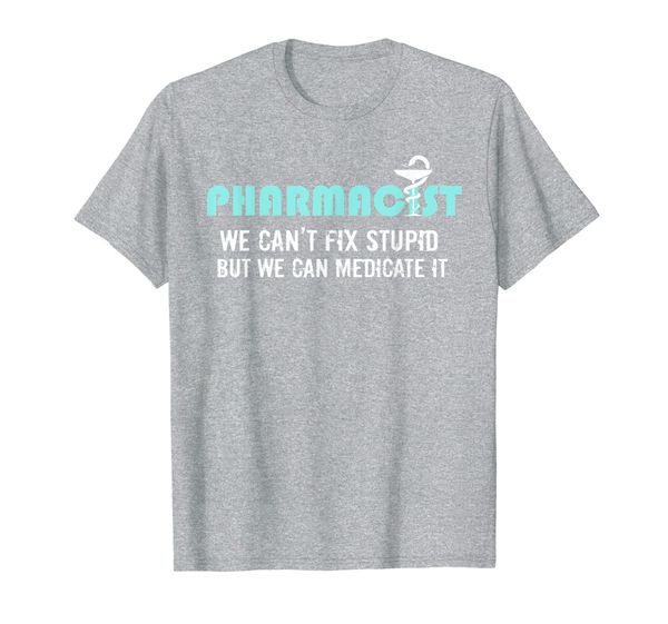 

can't fix pharmacists gift pharmacy tech t-shirt, White;black