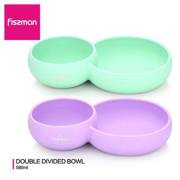 

kids children tableware feeding divided bowl 580ml 100% grade silicone bowls