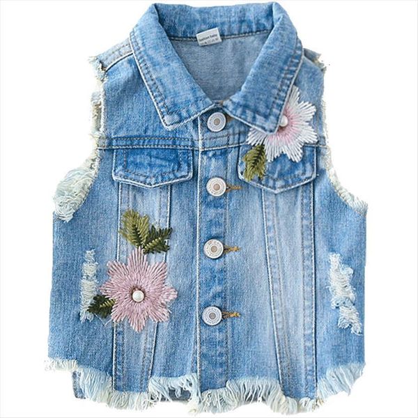 

baby girls jeans vests spring autumn sleeveless jacket flower denim outerwear toddler clothing bc227, Camo