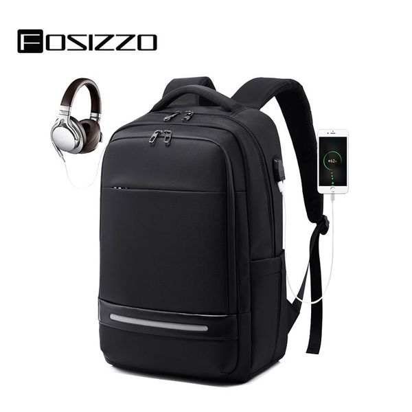 

backpack fosizzo travel lapcollege school for men with usb charging port fs4003