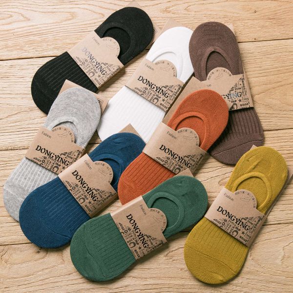 

socks men's cotton socks boat short tube in low shallow visible, Black