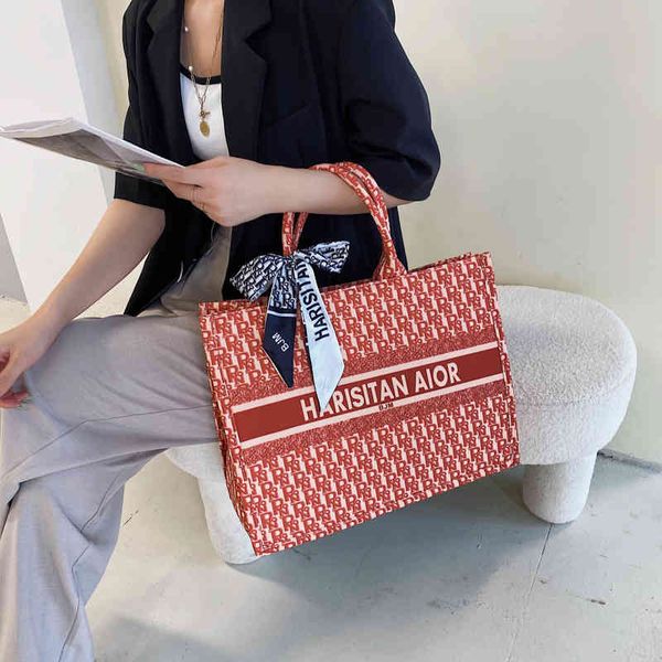 

new tote bag letter printing large capacity bag simple hand women's style handbag sale