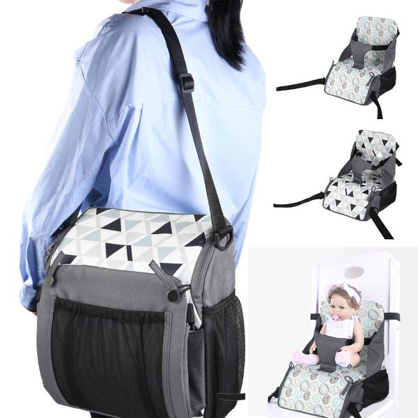 

seat cushions baby travel with underseat storage strap to folds into handy portable carry bag for dining chair