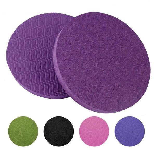 

yoga mats round support mat convenient carry pad sports protection workout circle non-slip thickening