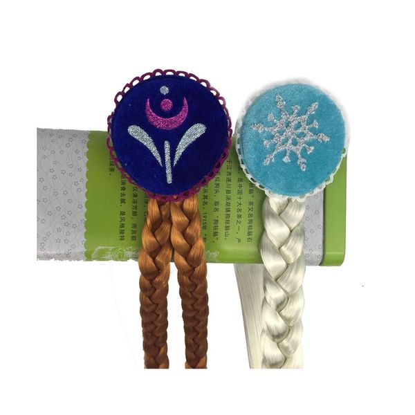 

children's ice and snow princess isaanna girl's wig braid, Black