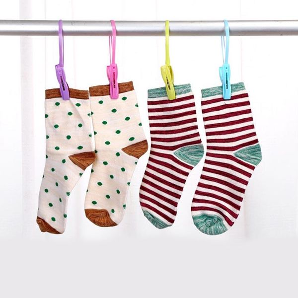 

hangers & racks ly plastic clothespin wind drying sock clip entrainment ring lanyard multifunctional household accessories