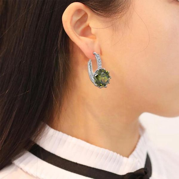 

stud korean fashion luxury temperament small zircon earrings crystals for women pendientes jewelry valentine's day h6s3, Golden;silver