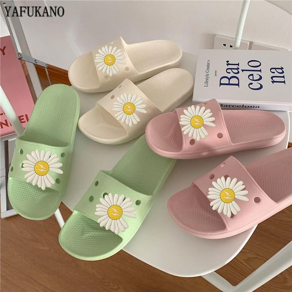 

summer women floor flat shoes lovely indoor flip flops female non-slip bathroom outdoor slippers beach shoe, Black
