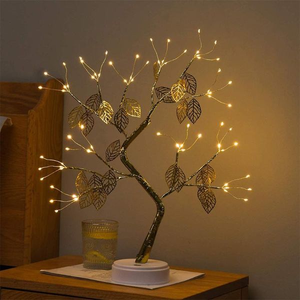 

night lights led lamp light christmas tree fairy table bedroom room decor bedside desk