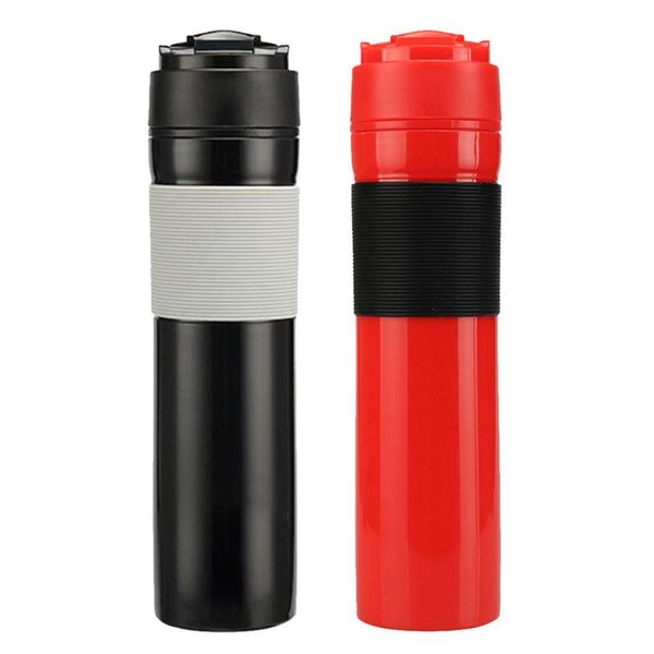 

water bottle mini portable french press coffee maker mug leak-proof camping backpacking