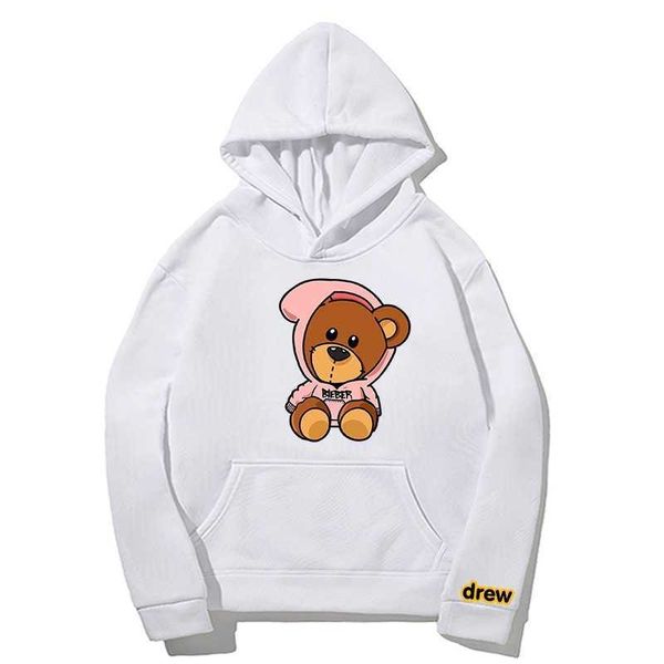 

fashion brand justin bieber drew printed hip hop street men's and women's trend sweater hoodie1, Black
