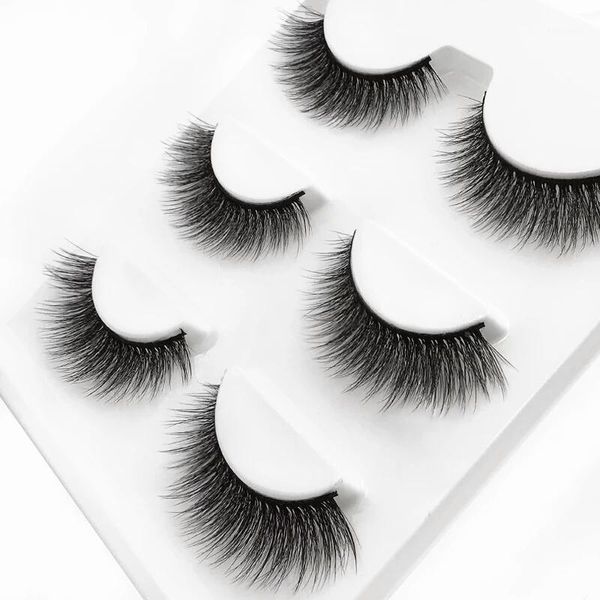 

pairs of natural false eyelashes long makeup mink 3d extension for make-up1