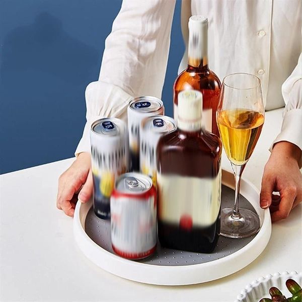 

kitchen storage & organization 2pcs turntable spice rack rotating holder organiser plastic for spices bottles oil ingredients jars cooking