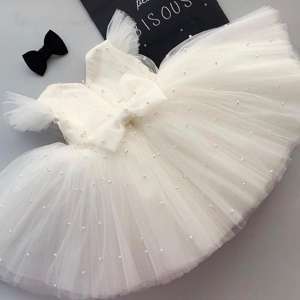 

girl's dresses lace applique short sleeve flower girl fluffy tulle party pageant kids holy communion get together, Red;yellow