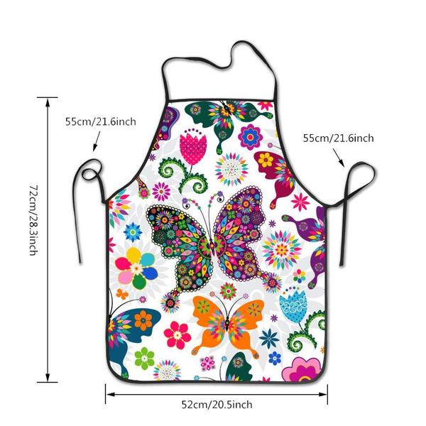 

aprons crazy single yellow flower print kitchen apron funny cooking 20.5Ã28.3 in