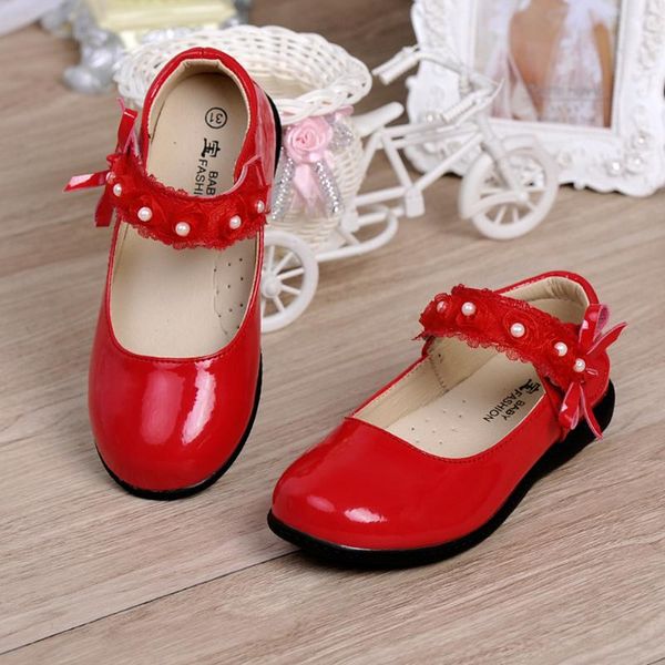 

girls sandals dress princess shoes children nude toddler flat-bottomed dance, Black;red