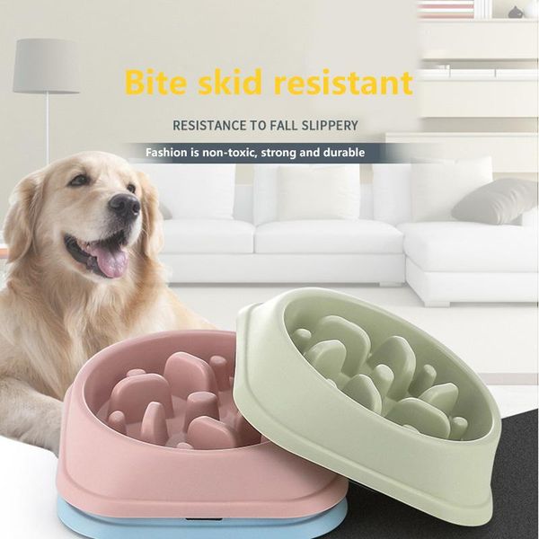

dog bowls & feeders pet slow bowl choke prevention non-slip rice supplies