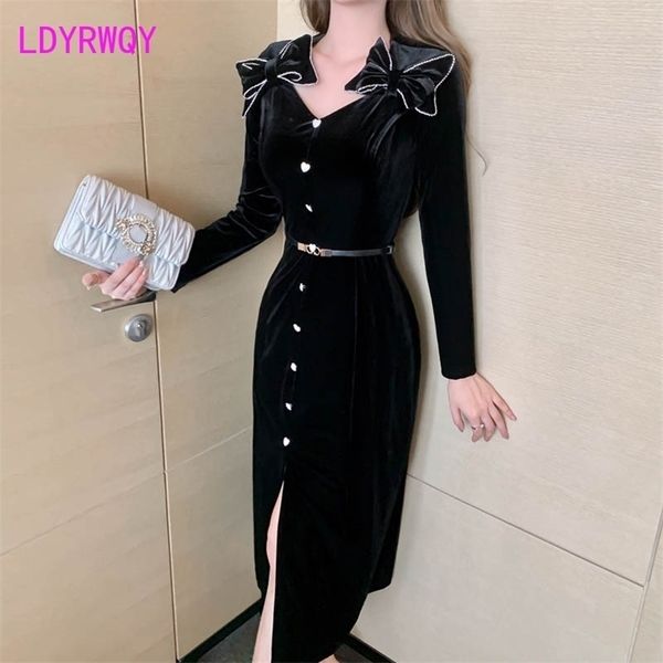 

spring women's dress design feeling office lady sheath zippers knee-length 210416, Black;gray