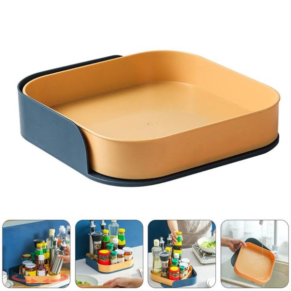 

kitchen storage & organization 1pc multifunction rack bathroom rotatable seasoning