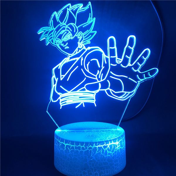 

3d lights touch sensor goku led table decorations lamps gaming setup room decor lighting nightlight kids gift