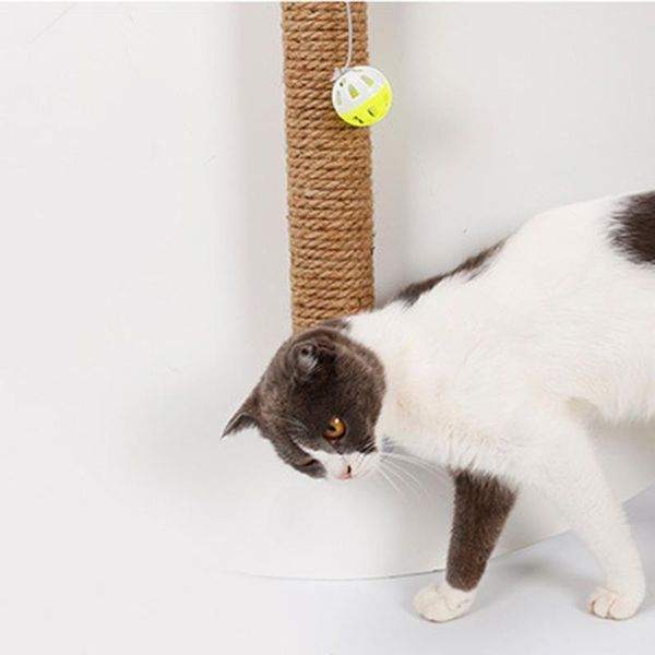 

cat toys cats scratch column grinding device sucker climbing frame anti-scratch with bell ball toy s7
